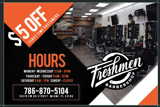 Barber Shop «Freshmen Barber Shop», reviews and photos, 16319 SW 88th St, Miami, FL 33193, USA