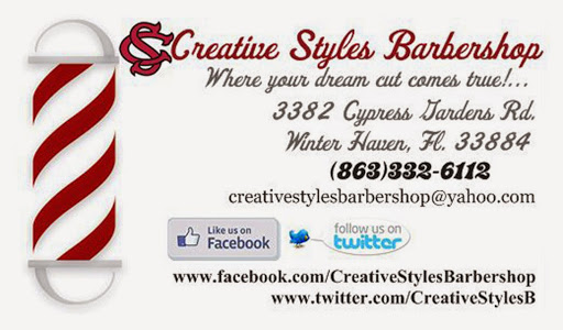 Barber Shop «Creative Styles Barber Shop», reviews and photos, 3384 Cypress Gardens Rd, Winter Haven, FL 33884, USA