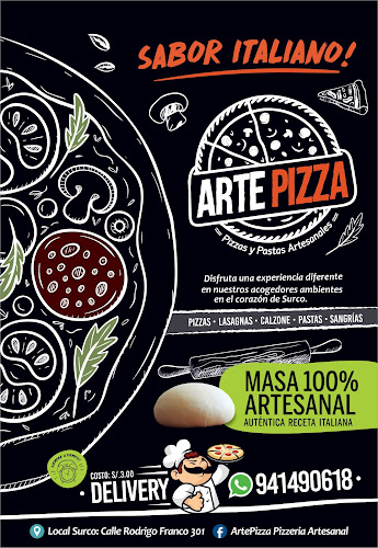 Arte Pizza Pizzeria restaurante market - Santiago de Surco