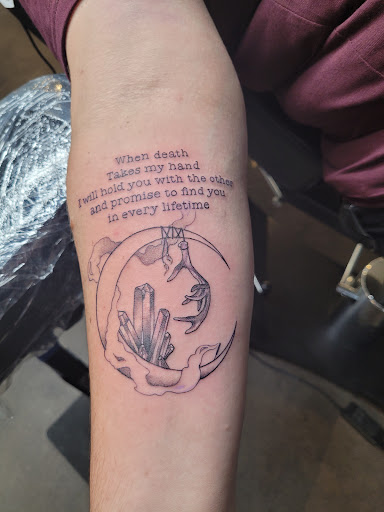 Explore tom and jerry tattoo ideas, creative tattoo ideas in Montgomery, available at Flying Eye Tattoo Studio