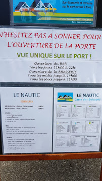 Restaurant du port de plaisance à Saint-Valery-sur-Somme carte