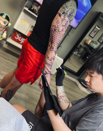 Explore rebirth tattoo ideas, creative tattoo ideas in Alhambra, available at Cypher tattoo