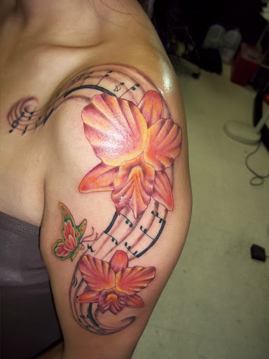 Explore bald head tattoo ideas, creative tattoo ideas in Los Angeles, available at Sky High Ink
