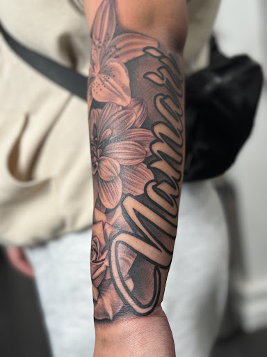 Explore peach tattoo ideas, creative tattoo ideas in San Diego, available at Hustle Tattoo & Piercing Studio