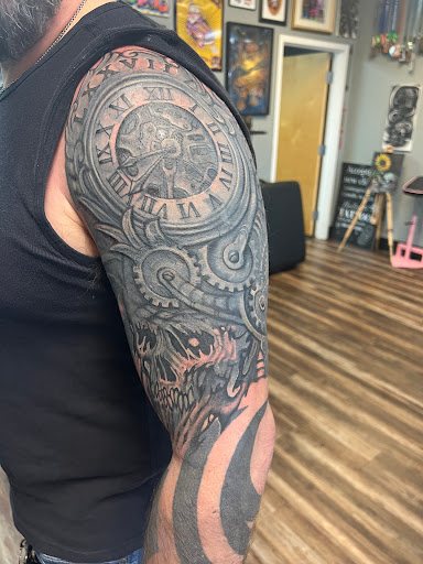 Explore music tattoo ideas male, creative tattoo ideas in Nazareth, available at Nocturnal Tattoo