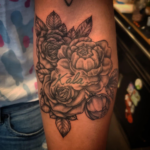 Explore jesus name tattoo ideas, creative tattoo ideas in Palm Harbor, available at Angry Owl Tattoo and Piercing