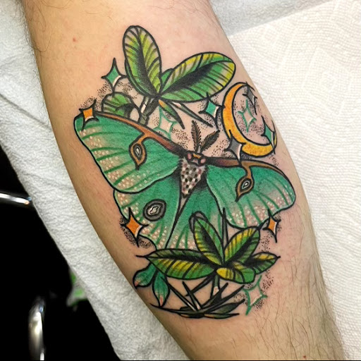Explore middle neck tattoo ideas, creative tattoo ideas in Glenside, available at Yellow Rose Tattoo