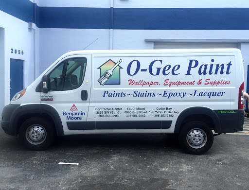 Paint Store «O-Gee Paint Co. Benjamin Moore Paint Supplier», reviews and photos, 2855 SW 69th Ct, Miami, FL 33155, USA