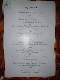 Carte du Gasthof Rottaler Stuben à Bad Birnbach