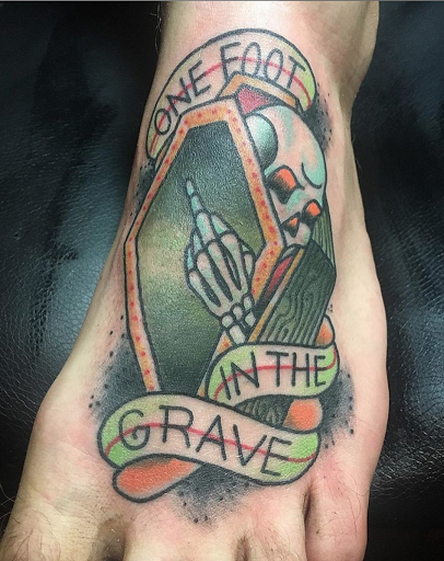 Explore love death and robots tattoo ideas, creative tattoo ideas in San Diego, available at Sideshow Tattoo and Piercing