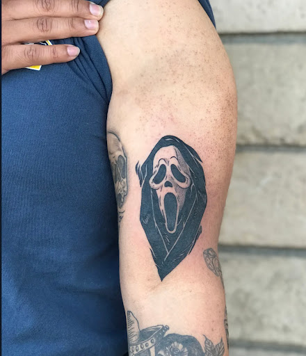 Explore skull rose tattoo ideas, creative tattoo ideas in Los Alamitos, available at Mr. Inkwells Classy Tattoos