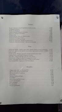 Restaurant français Le KB à Le Kremlin-Bicêtre (le menu)