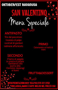 Restaurant Oktoberfest Ristorante pizzeria à Ravanusa (le menu)