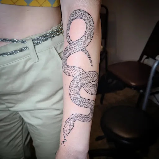 Explore full back tattoo ideas for men, creative tattoo ideas in Fort Dodge, available at Cryptic Crow Tattoo Shop