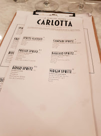 Restaurant italien Carlotta - Le Clan des Mamma La Rochelle à La Rochelle (le menu)