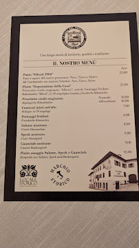 La Casa del Prosciutto Alberti 1906 à San Daniele del Friuli menu