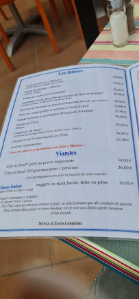 Restaurant La Baie des Singes à Marseille carte