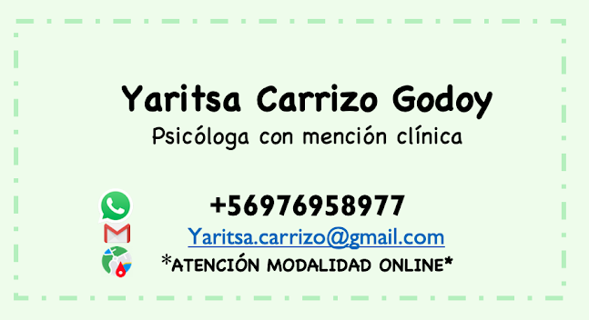 Opiniones de Psicóloga Yaritsa Carrizo Godoy. Copiapó en Copiapó - Psicólogo