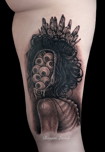 Explore finger lettering tattoo ideas, creative tattoo ideas in Altoona, available at Catharsis Tattoo Gallery