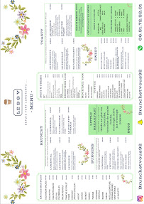 Menu du Brunch & Vous à Nanterre