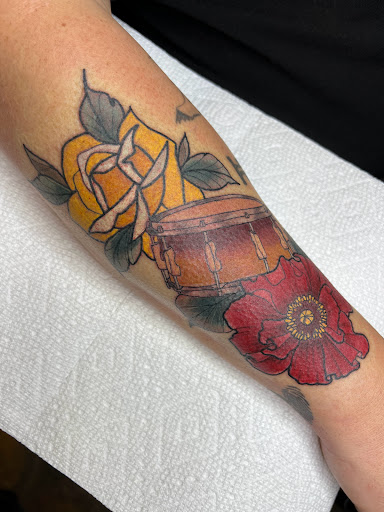 Explore warrior tattoo sleeve ideas, creative tattoo ideas in Russellville, available at AR Ink