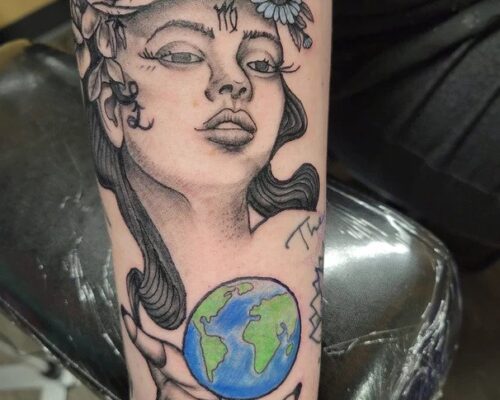 Explore dad tattoo ideas for men, creative tattoo ideas in Waterloo, available at Friki Tiki Tattoo and Gallery