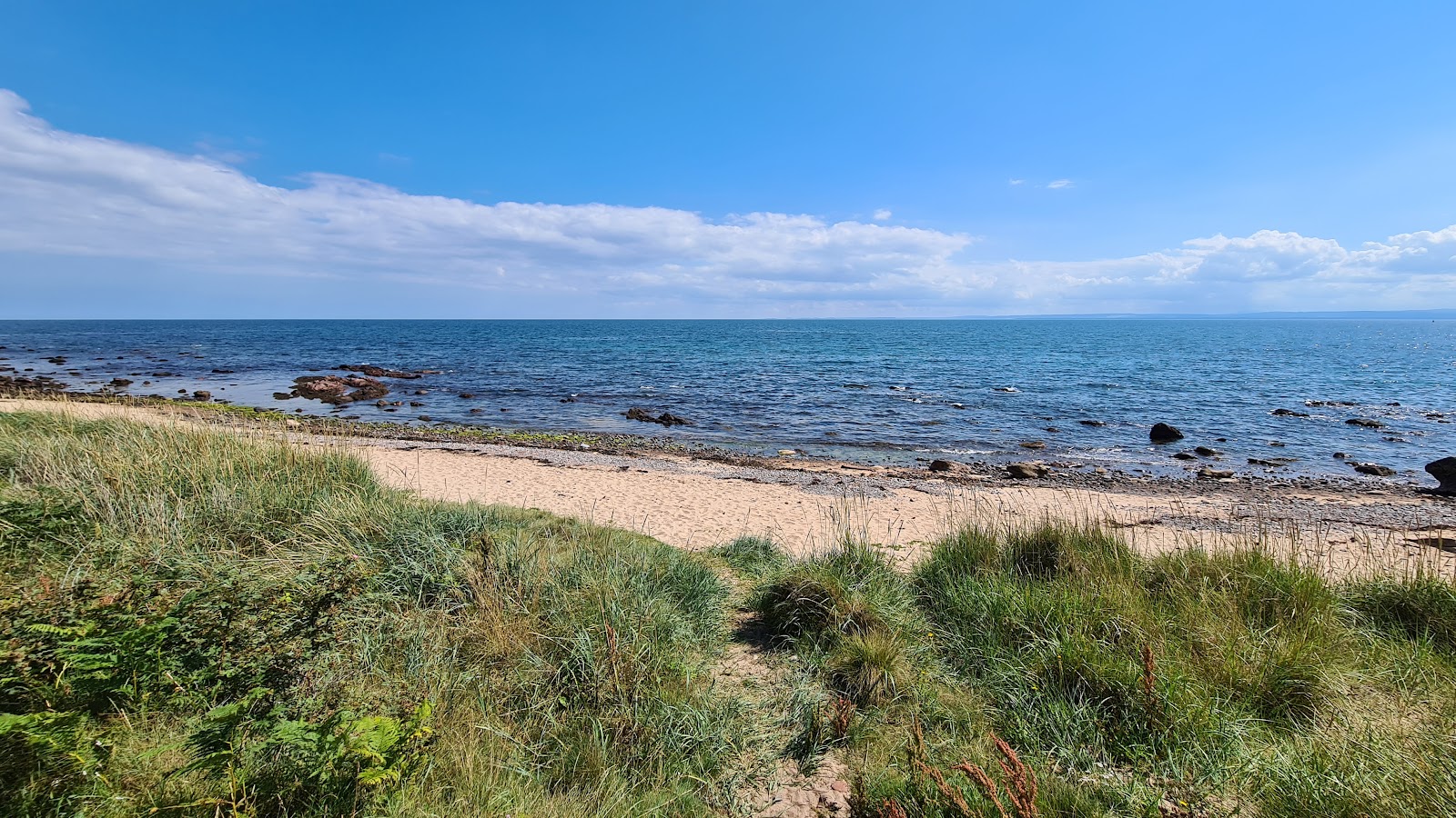 Foto van Shandwick Beach gelegen in een natuurlijk gebied