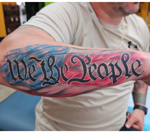 Explore name tattoo ideas for guys, creative tattoo ideas in Ambler, available at Tattoo GalaxyAmbler Piercing & Custom Tattoos
