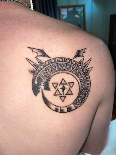 Explore back hand tattoo ideas, creative tattoo ideas in Clinton, available at Ink Innovations Inc