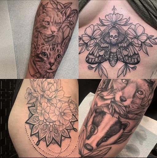 Explore groin tattoo ideas, creative tattoo ideas in Camp Hill, available at Camp Hill Collective Tattoo and PMU