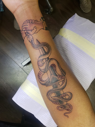 Explore flower shoulder tattoo ideas, creative tattoo ideas in Kent, available at South Water Studios