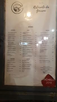 Ristorante Da Giovanni à Taormina menu