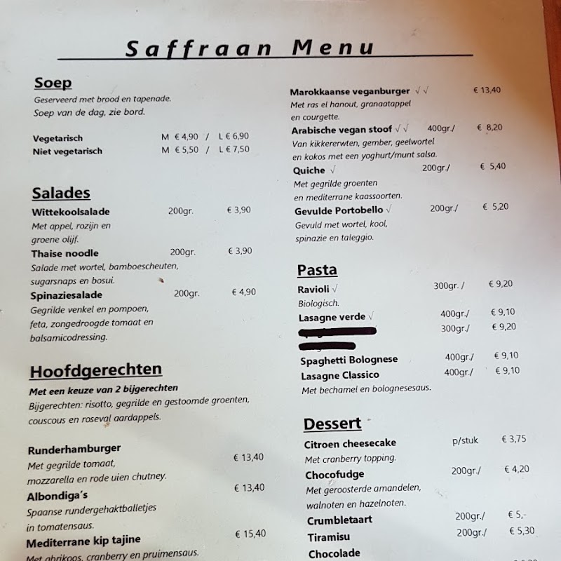 Saffraan Traiteur Brasserie