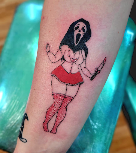 Explore greek tattoo ideas for men, creative tattoo ideas in Benton, available at Spectrum Tattoo