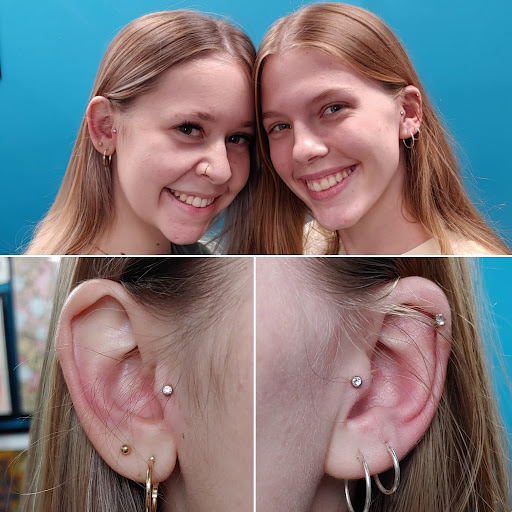 Explore mother son tattoo ideas, creative tattoo ideas in San Marcos, available at Ollie the Impaler Body Piercing