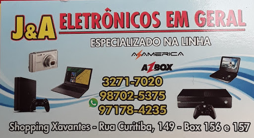 Logo da empresa - J&A Eletrônicos em Geral