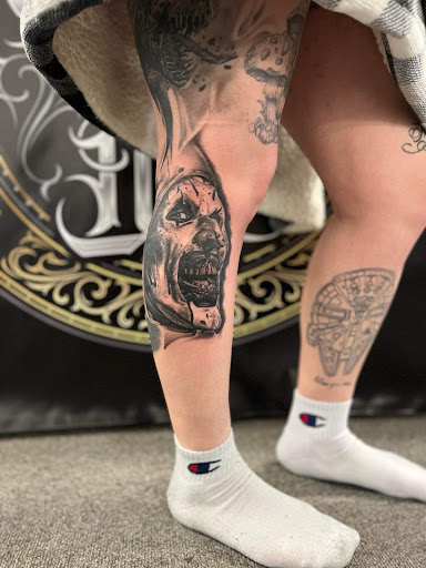 Explore racing tattoo ideas, creative tattoo ideas in Wallace, available at Artistic Abyss Tattoo Collective