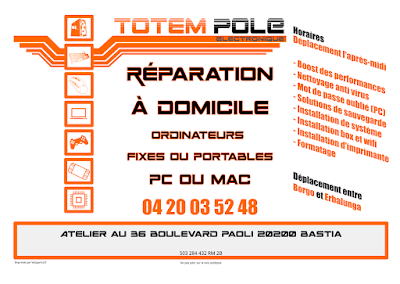 Réparation consoles et ordinateurs portables à Bastia