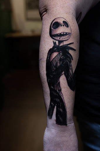 Explore death tattoo ideas, creative tattoo ideas in Seaside, available at Sacred 8 Studios