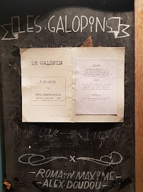 Le Galopin - Belleville à Paris menu