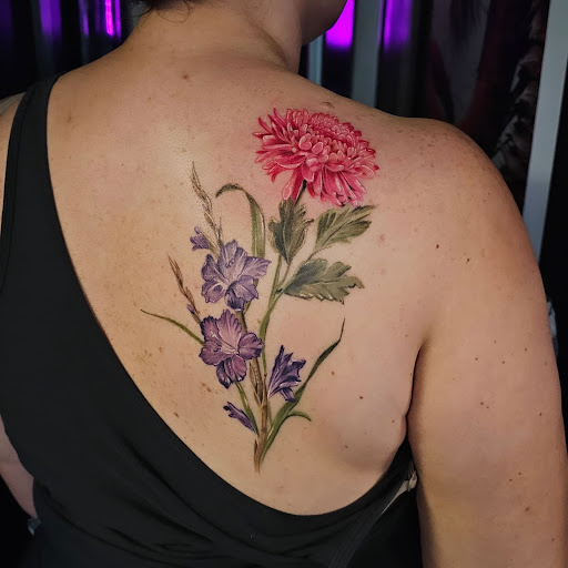 Explore vine tattoo ideas for females, creative tattoo ideas in Morehead City, available at Wild Poppy Tattoo