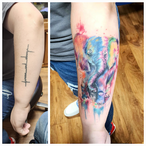 Explore memento mori tattoo ideas, creative tattoo ideas in Lafayette, available at DragonsBane Tattoo & Body Piercing