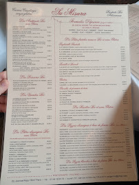 Restaurant sans gluten Su Misura à Paris - menu / carte