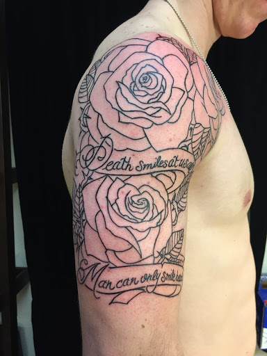 Explore tribal cover up tattoo ideas, creative tattoo ideas in Glenwood Springs, available at Hole In the Wall Tattoos and Piercing, LLC