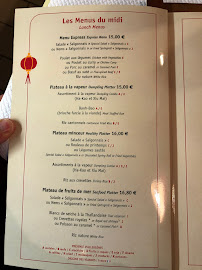 Menu / carte de Restaurant le Saigonnais à Avignon