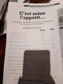 Restaurant des Frères Marchand à Nancy menu