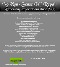 No Non-Sense PC/MAC Repair - Photo 5 - Car repair in Bloomington, MN, Minneapolis