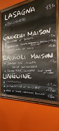 Rugantino à Montlhéry menu