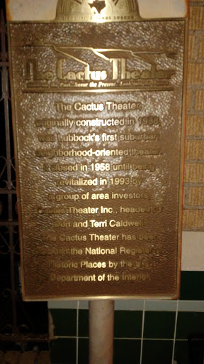 Performing Arts Theater «Cactus Theater», reviews and photos, 1812 Buddy Holly Ave, Lubbock, TX 79401, USA