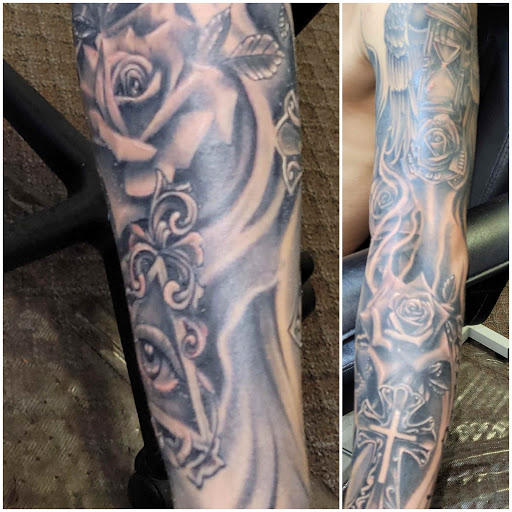 Explore tattoo ideas for men family, creative tattoo ideas in Angola, available at Hoodlum Ink